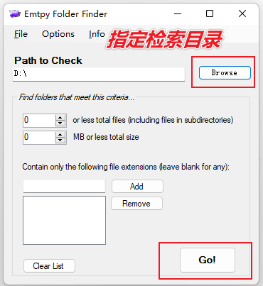 图片[4]-删除电脑内空白文件夹 — Empty Folder Finder-渣学网