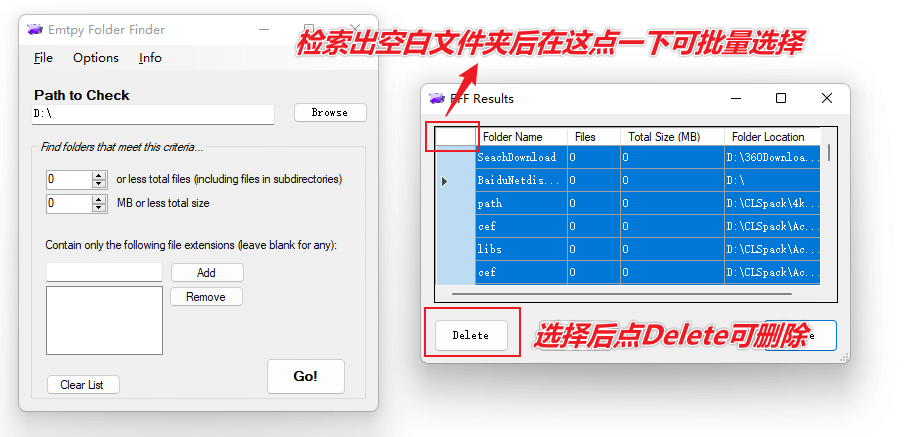 图片[5]-删除电脑内空白文件夹 — Empty Folder Finder-渣学网