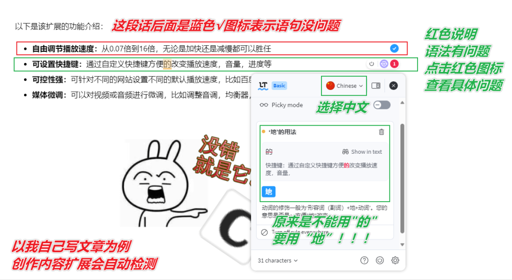 图片[4]-【扩展】LanguageTool — 强大的内容创作文本检查和改进工具-渣学网