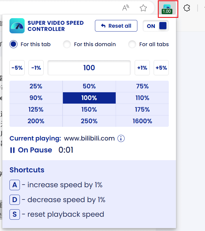图片[3]-Super Video Speed Controller - 一键控制网页视频播放速度