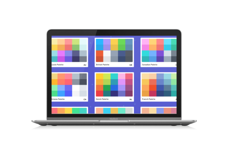 五款配色方案网站「第1期」-渣学网